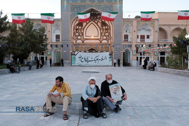 مراسم بزرگداشت سالروز قیام ۱۵ خرداد در مدرسه فیضیه قم