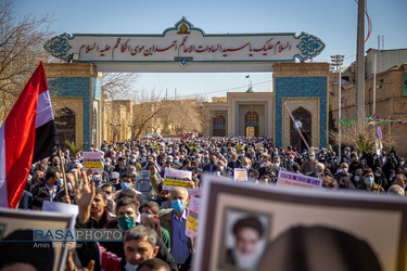 راهپیمایی نمازگزاران شیراز در حمایت از مردم مظلوم یمن‎‎