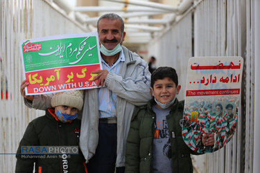 راهپیمایی خودرویی ۲۲ بهمن در همدان