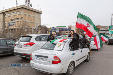 راهپیمایی خودرویی ۲۲ بهمن مردم تبریز