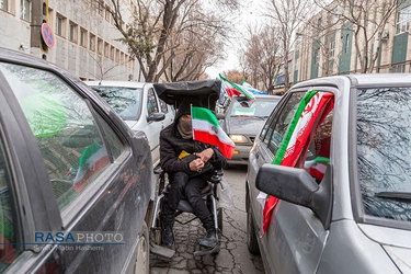 راهپیمایی خودرویی ۲۲ بهمن مردم تبریز