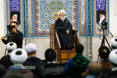 عزاداری روز شهادت حضرت امام محمد باقر (علیه السلام) در دفتر رهبری در قم