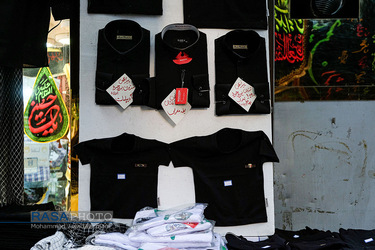 بازار پر رونق فروش کتیبه و پرچم در آستانه محرم