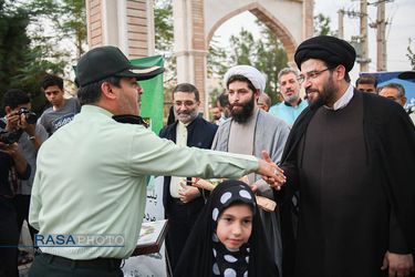 مراسم تقدیر از زحمت‌کشان نیروی انتظامی در قم