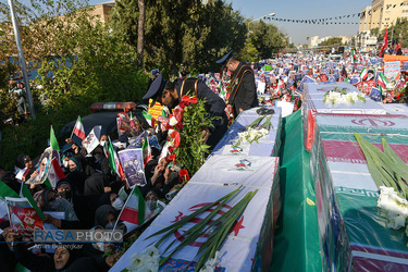 تشییع شهدای حمله تروریستی به حرم حضرت احمد بن موسی الکاظم (ع)