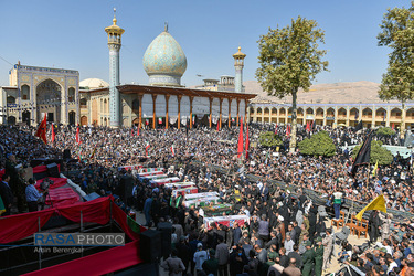 تشییع شهدای حمله تروریستی به حرم حضرت احمد بن موسی الکاظم (ع)