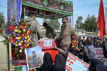 تشییع شهید مدافع امنیت حجت‌الاسلام «محمد مؤیدی» در شیراز‎‎