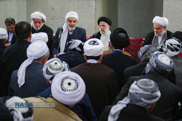 دیدار رئیس جمهور با علمای اهل سنت و شیعه در کردستان