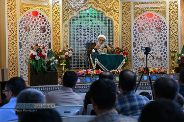 سخنرانی آیت الله شب زنده دار در دیدار جمعی از اساتید دانشگاه و خانواده‌های ایشان