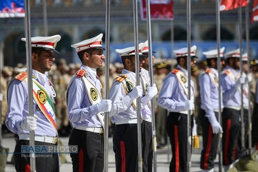 مراسم صبحگاه مشترک نیروهای مسلح در مسجد مقدس جمکران