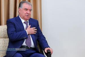 دیدار رئیس‌جمهور تاجیکستان با رهبر انقلاب