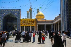 حال‌وهوای حرم کریمه اهل‌بیت(س) در سالروز میلاد امام رضا(ع)