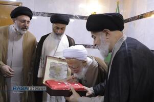 تشرف حضرت آیت‌الله جوادی آملی به حرم‌های مطهر حضرت اباعبدالله الحسین و حضرت ابوالفضل العباس (علیهما‌السلام)