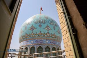 تجمع خونخواهی مردم قم و تعویض پرچم مسجد مقدس جمکران