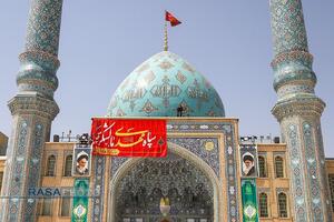 تجمع خونخواهی مردم قم و تعویض پرچم مسجد مقدس جمکران