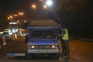 ایست بازرسی شبانه بسیج در قم