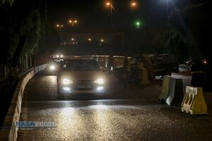 ایست بازرسی شبانه بسیج در قم