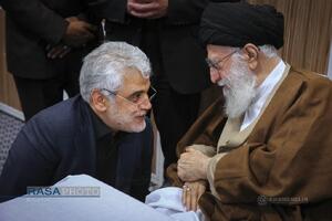 تصاویری از تعدادی شهدای حمله رژیم صهیونیستی در کنار رهبر معظم انقلاب