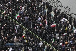 تشییع با شکوه و میلیونی شهدای اقتدار ملی در تهران