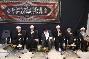 عزاداری روز تاسوعای حسینی با حضور حضرت آیت الله نوری همدانی