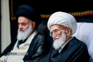 عزاداری روز تاسوعای حسینی با حضور حضرت آیت الله نوری همدانی