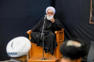 عزاداری روز تاسوعای حسینی با حضور حضرت آیت الله نوری همدانی