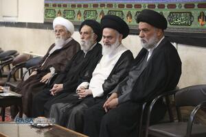 عزاداری روز تاسوعای حسینی (ع) در بیت حضرت آیت الله مکارم شیرازی