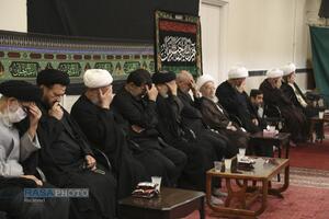 عزاداری روز تاسوعای حسینی (ع) در بیت حضرت آیت الله مکارم شیرازی