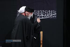 مراسم عزاداری شب عاشورای حسینی (علیه‌السلام) با حضور رهبر انقلاب