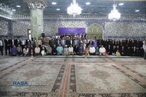 آیین غبارروبی حرم مطهر بانوی کرامت (س) با حضور اصحاب رسانه