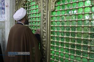 آیین غبارروبی حرم مطهر بانوی کرامت (س) با حضور اصحاب رسانه