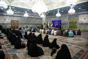 آیین غبارروبی حرم مطهر بانوی کرامت (س) با حضور اصحاب رسانه