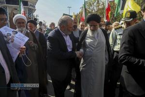 راهپیمایی بشارت نصر در قم