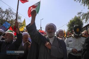 راهپیمایی بشارت نصر در قم
