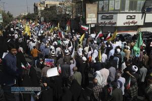 راهپیمایی بشارت نصر در قم