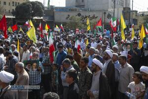 راهپیمایی بشارت نصر در قم