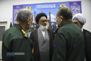 دیدار رئیس سازمان بسیج مستضعفین با مراجع تقلید و علما در قم