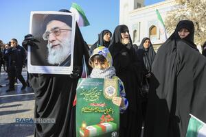 تشییع پیکر پاک ۷ شهید گمنام دفاع مقدس در قم