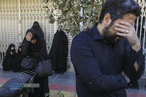 دسته عزاداری روز شهادت حضرت زهرا (سلام‎‌الله‌علیها) با حضور حضرت آیت الله وحید خراسانی