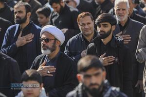 دسته عزاداری روز شهادت حضرت زهرا (سلام‎‌الله‌علیها) با حضور حضرت آیت الله وحید خراسانی