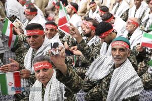 مراسم روز بسیج در حسینیه امام خمینی (ره)