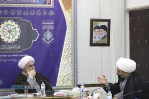 دیدار اعضای ستاد کنگره آیت الله یزدی (ره) بادبیرکل مجمع جهانی اهلبیت (ع)