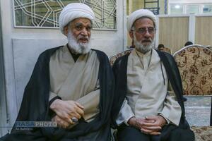 مراسم ختم ابوالزوجه آیت الله کعبی در قم