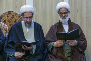 مراسم ختم ابوالزوجه آیت الله کعبی در قم