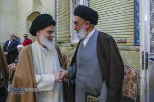 مراسم ختم ابوالزوجه آیت الله کعبی در قم