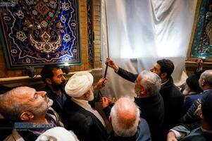 افتتاح پروژه صحن حضرت زهرا (سلام‌الله‌علیها) آستان مقدس علوی