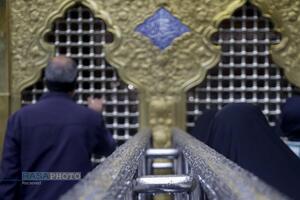 بارش باران و برف در حرم مطهر رضوی