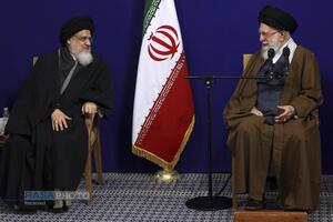 دیدار اعضای ستاد برگزاری کنگره بزرگداشت آیت‌الله میلانی با رهبر معظم انقلاب