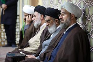 مراسم بزرگداشت آیت‌الله مصباح یزدی در حرم کریمه اهل‌بیت (س)