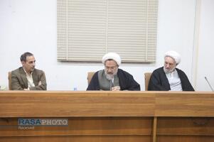 جلسه جامعه مدرسین حوزه علمیه با حضور جبلی رئیس رسانه ملی